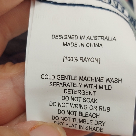 Abel the label Leonard Floral Leaf Maxi Skirt Slits Size Small - Picture 6 of 7